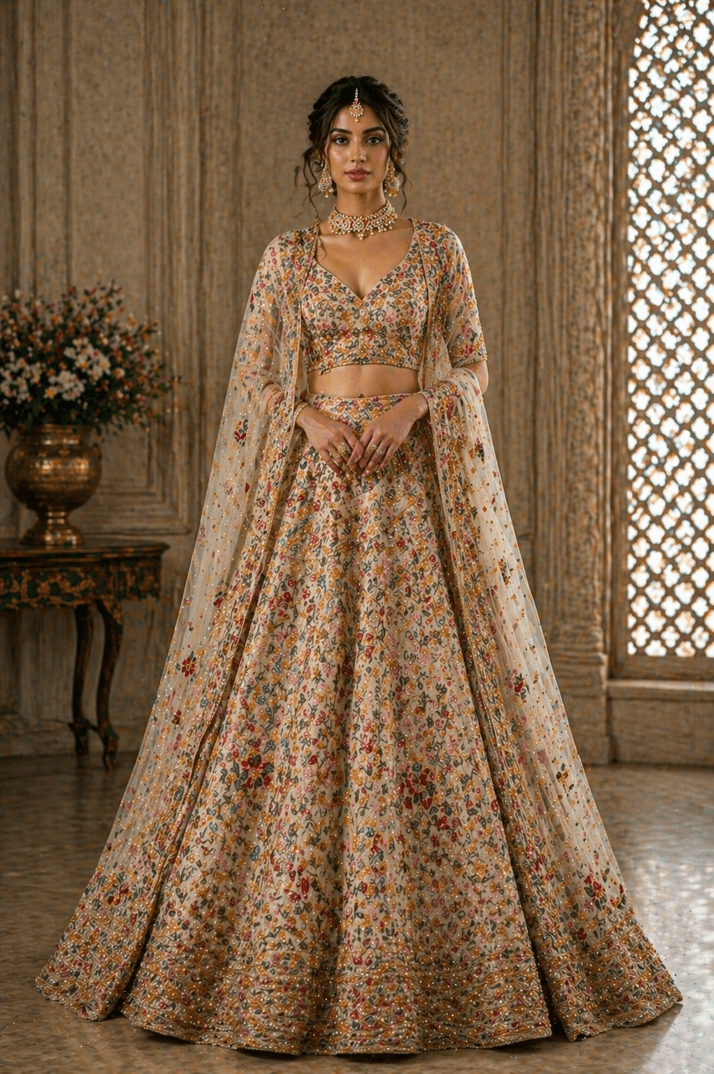 Floral Anarkali